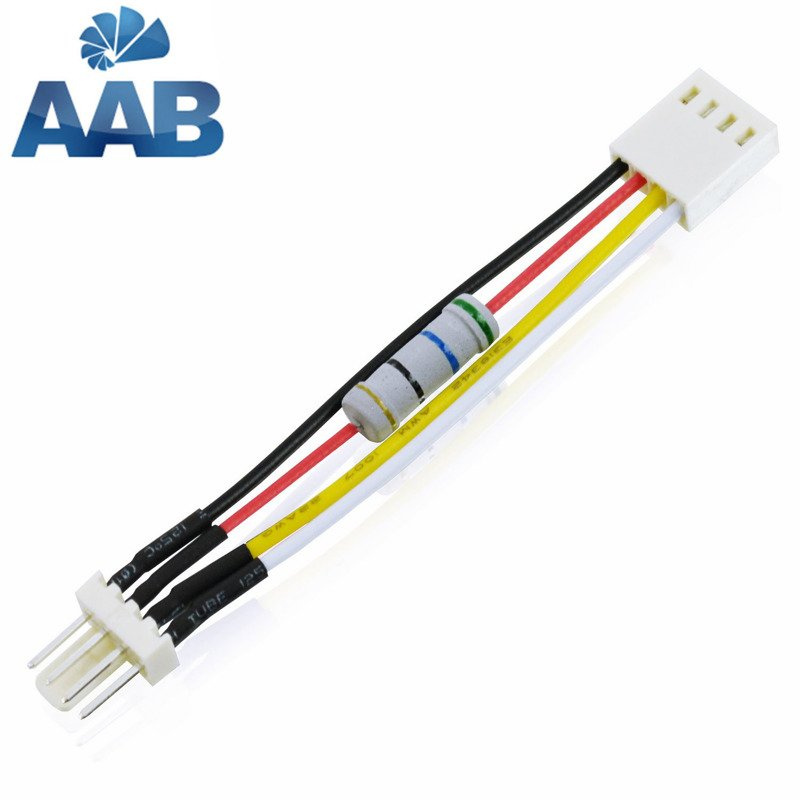 Cablu reductor AABCOOLING AAB C13 pentru ventilator cu 4 pini PWM, cu rezistor