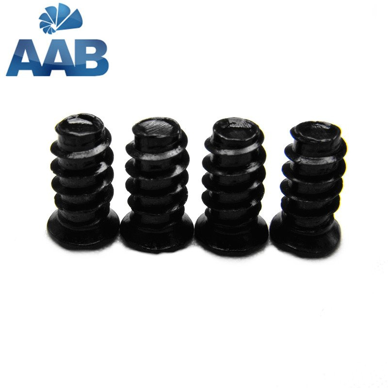 AABCOOLING Black Screws 1 fekete ventilátorcsavarok – 4 darabos készlet